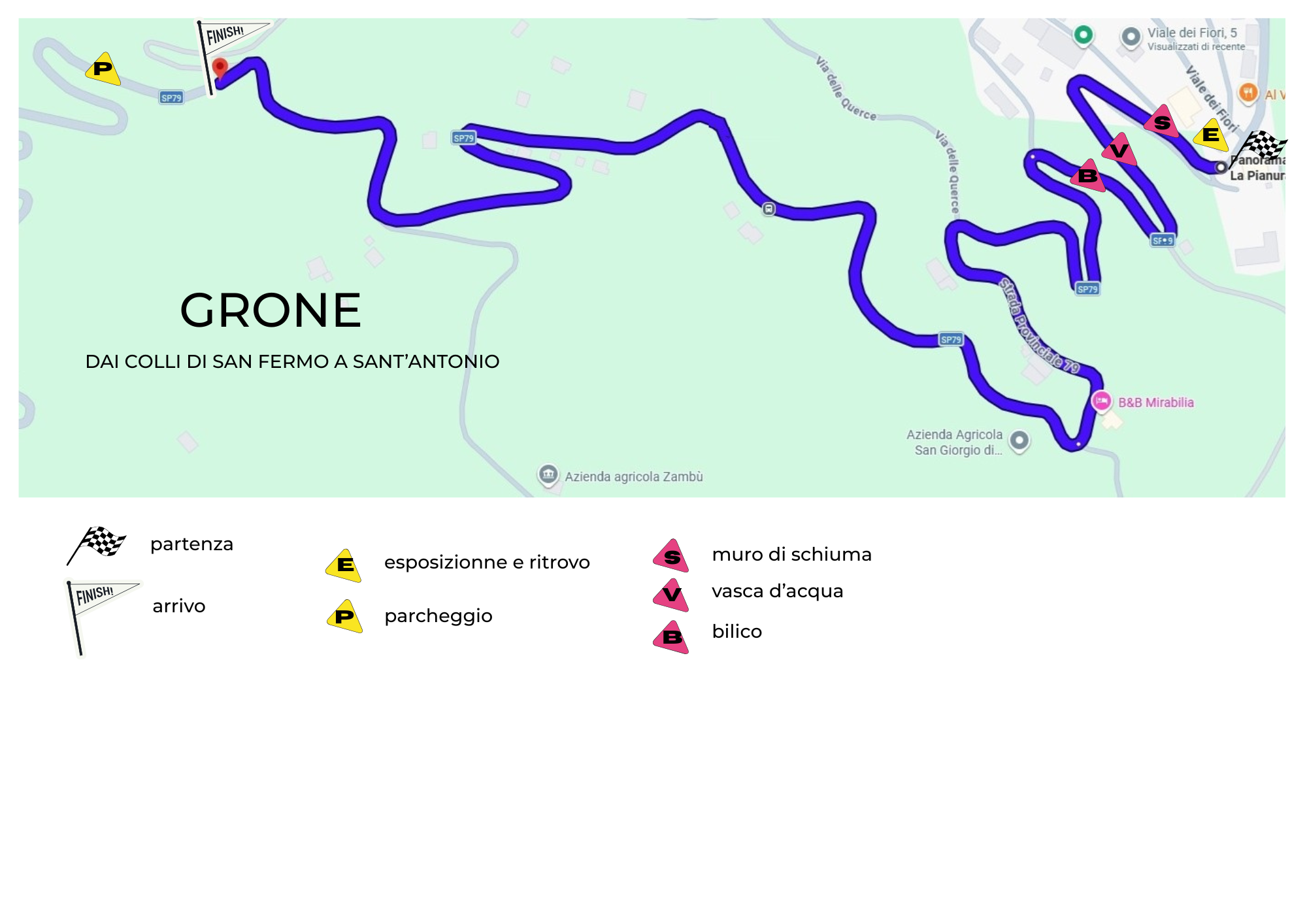 Cartina del tracciato